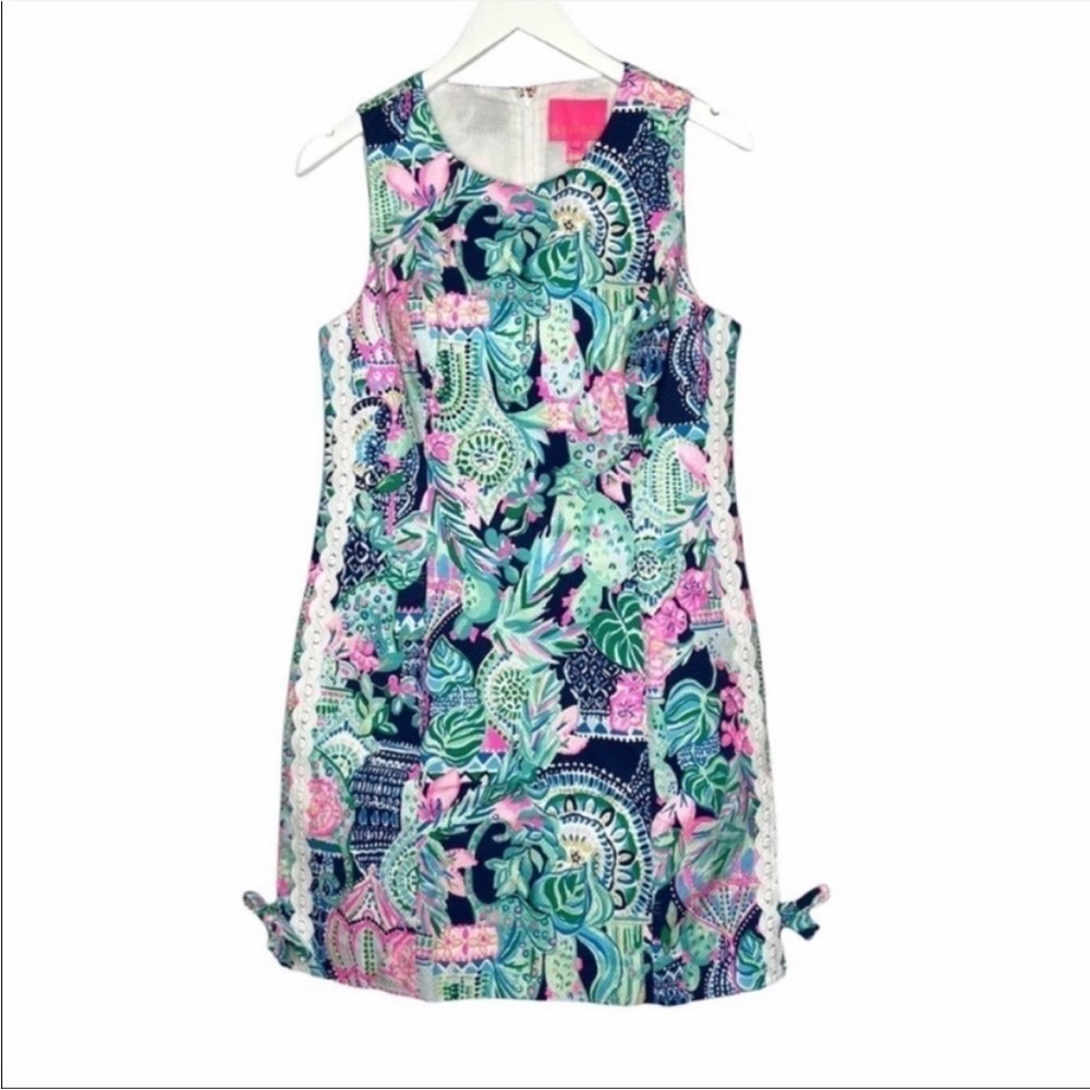 Lilly Pulitzer Mila Stretch Lookin Sharp Shift Summer Dress 0